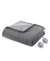 Serta Dream Soft Heated Blanket, Twin In Grey