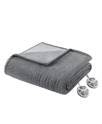 Serta Dream Soft Heated Blanket, Twin In Grey