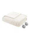 Serta Dream Soft Heated Blanket, Twin In Ivory