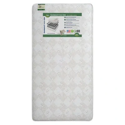 Serta Eco Firm 6" Crib And Toddler Rectangular Mattress In White