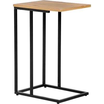 Serta Harton Modern Design C Table With Metal Base In Natural
