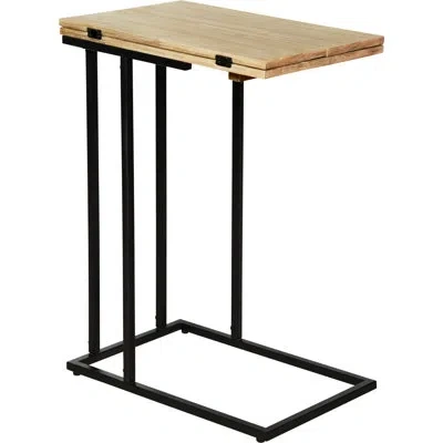 Serta Harton Rustic Expandable C Side Table In Brown