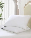 Serta Heiq Cooling Softy Around Feather Down Pillow 2 Pack Collection In White