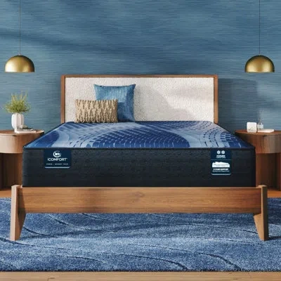 Serta Icomfort Aspire Plush Mattress With Low Profile 6" Foundation