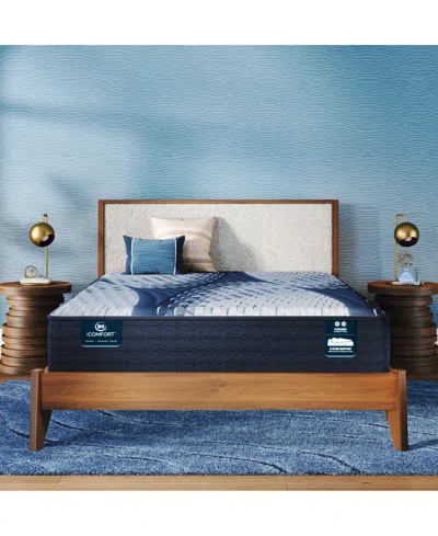 Serta Icomfort Aveda 12" Memory Foam Medium Mattress In Blue