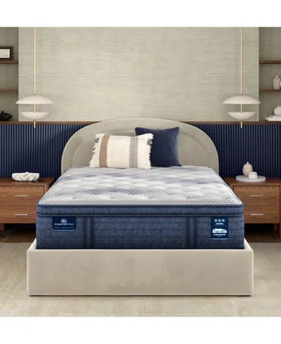 Serta Icomfortpro Buckingham 16" Latex Foam Plush Pillow Top Mattress Set In Transparent