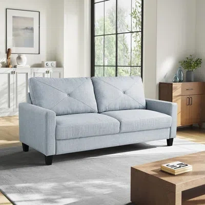 Serta Kurt 70.47" Tufted Back Sofa In Gray
