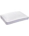 Serta Layered Luxury Gel Memory Foam Pillow, Standard In White