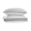 Serta Layered Luxury Memory Foam Medium Density Bed Pillow In White