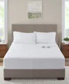 Serta Microfiber Heated Mattress Pad, Queen In White