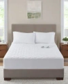 Serta Microfiber Heated Mattress Pad Collection In White