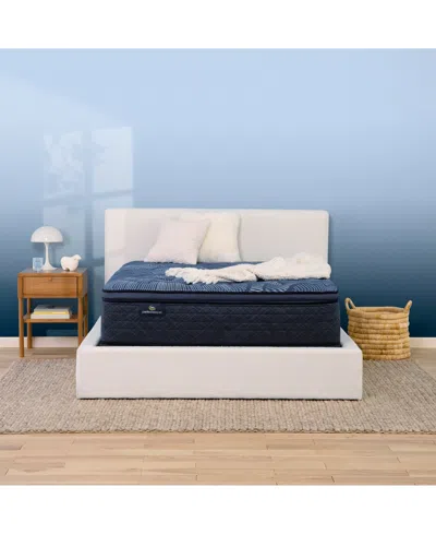 Serta Perfect Sleeper Cobalt Calm 15" Plush Pillow Top Mattress-king In Transparent
