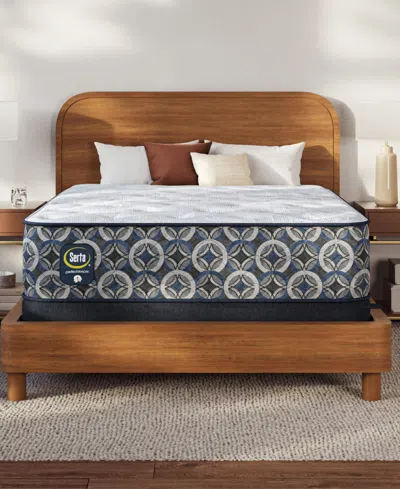 Serta Perfect Sleeper Orange Coast 13.5" Plush Tight Top Mattress Set, Queen In Multi