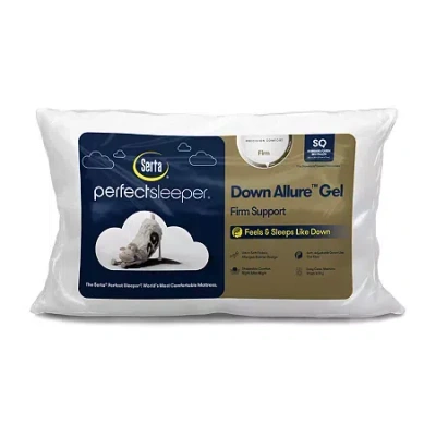 Serta Perfectsleeper Down Allure Gel Firm Support Pillow In White