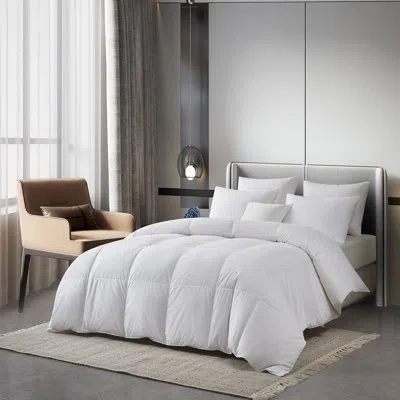 Serta Tencel/cotton Blend European Down Comforter - All Season In White