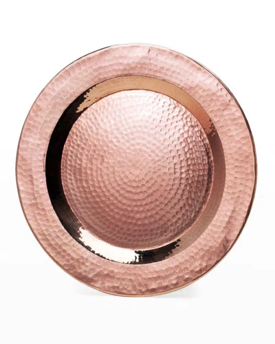 Sertodo Copper Thessaly Round Platter, 14" In Copper