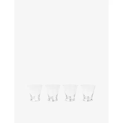 Service Projects Clear Walter 03 Coupe Crystal Glasses Set Of 4 In Transparent