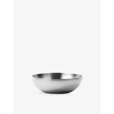 Service Projects Lver 02 Oval Stainless-steel Bowl In Silver