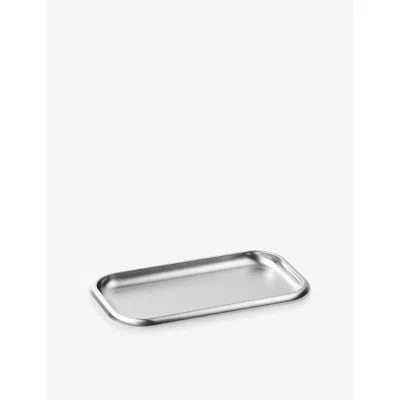 Service Projects Mall Brushed Stainless-steel Serving Tray Brushed Silver