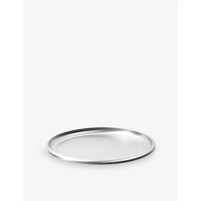 Service Projects Round 300 Brushed Stainless-steel Tray Brushed Silver