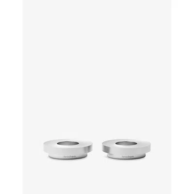 Service Projects Round Aluminum Egg Cup Set Of Two Silver