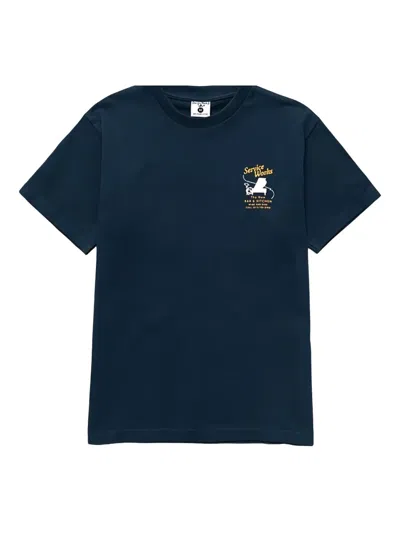 Service Works Bar Cuisine T-shirt In Blue