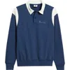 Service Works Long-sleeve Polo Shirt In Blue
