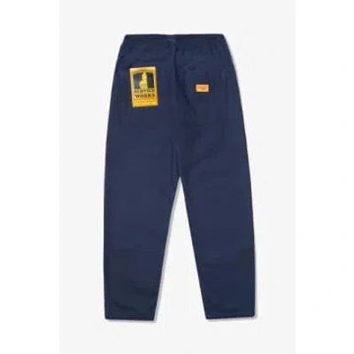 Service Works Canvas Chef Navy Pants In Blue