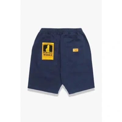Service Works Canvas Chef Shorts In Blue