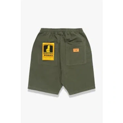 Service Works Canvas Chef Shorts In Green