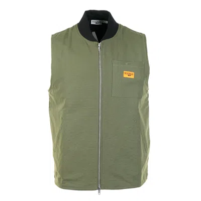 Service Works Canvas Work Vest Olive In Green