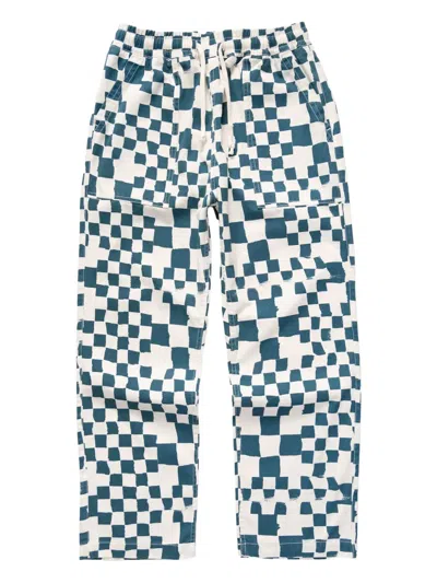 Service Works Chef Check-pattern Drawstring Trousers