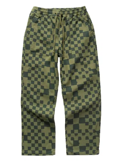 Service Works Chef Check-pattern Drawstring Trousers