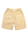 Service Works Organic Cotton Poplin Drawstring Chef Shorts In Neutral