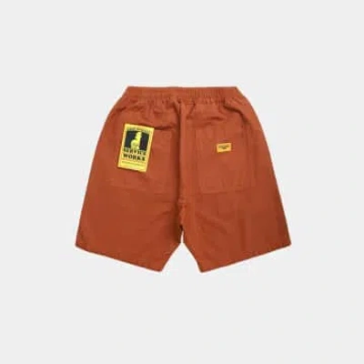 Service Works Classic Canvas Chef Shorts In Brown