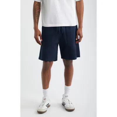 Service Works Classic Cotton Poplin Drawstring Chef Shorts In Dark Navy