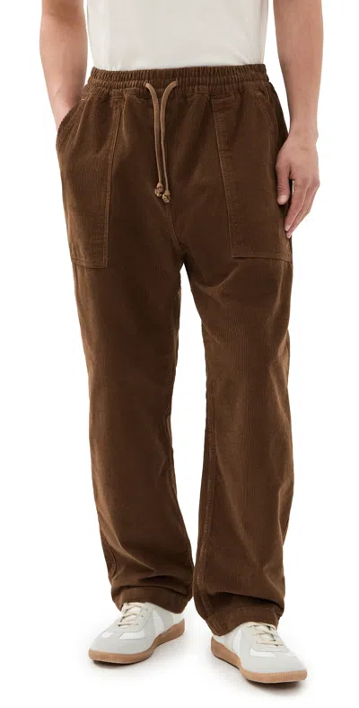 Service Works Corduroy Chef Pants Bark In Brown