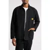 Service Works Organic Cotton Corduroy Button-up Chore Coat In Black