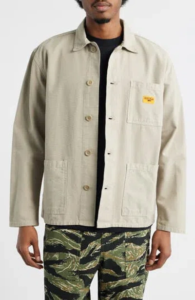 Service Works Cotton Canvas Chore Coat In Neutral