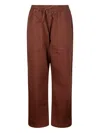 Service Works Drawstring Pocket Trousers In Burgundy