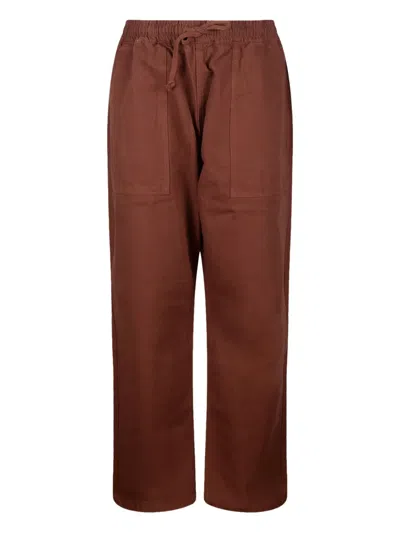 Service Works Drawstring Pocket Trousers In Burgundy