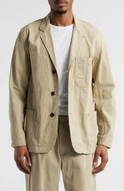 Service Works Drill Server Cotton Twill Jacket In Khaki