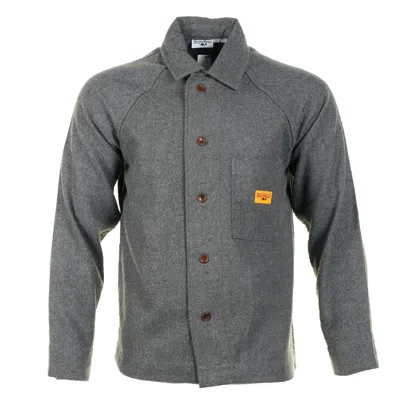 Service Works Flannel Foh Overshirt Charcoal In Gray