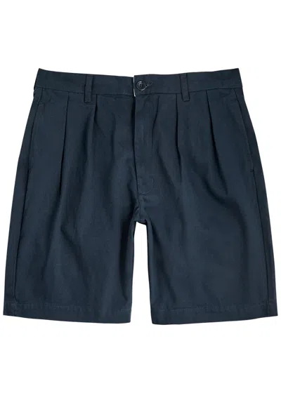 Service Works London Drill Part Timer Cotton Shorts In Blue