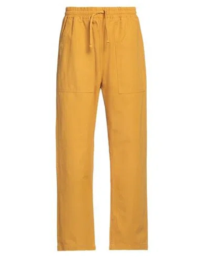 Service Works Man Pants Ocher Size Xs Organic Cotton In Yellow