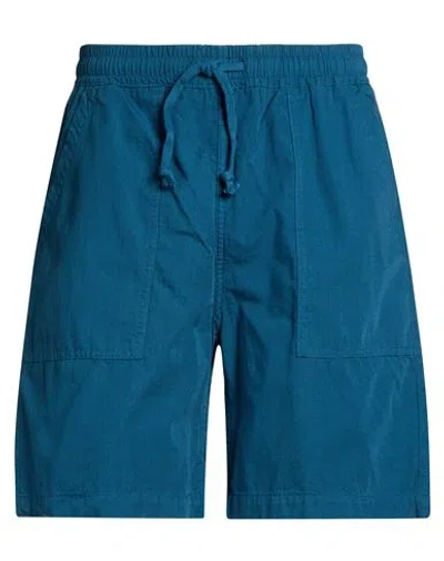 Service Works Man Shorts & Bermuda Shorts Deep Teal Size Xl Organic Cotton In Green