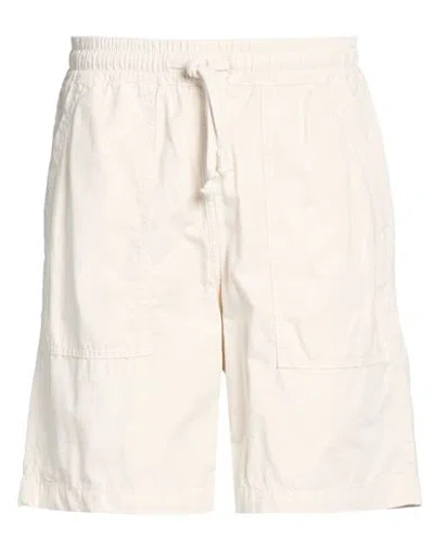 Service Works Man Shorts & Bermuda Shorts Off White Size S Organic Cotton In Neutral