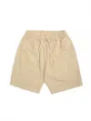Service Works Organic Cotton Poplin Drawstring Chef Shorts In Neutral