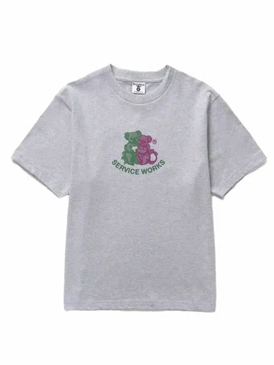 Service Works Men's Family Fruit Tee In Heather Grey In Gray