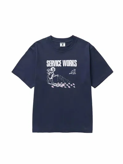Service Works Men's Garden Graphic Tee In Navy In Blue